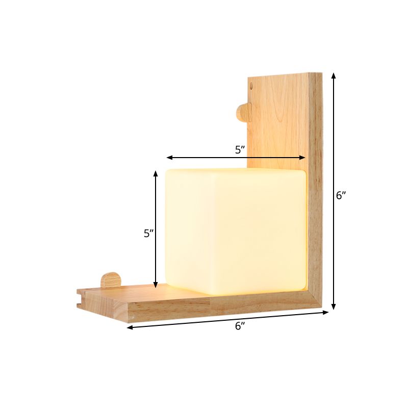 Panneau d'angle droit du bois Flush Murce Murce minimaliste LED BEIGE MURS PIRE