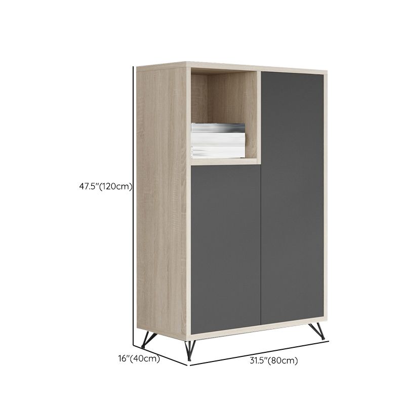 Industrial Vertical File Cabinet Wood Filing Cabinet for Home Office