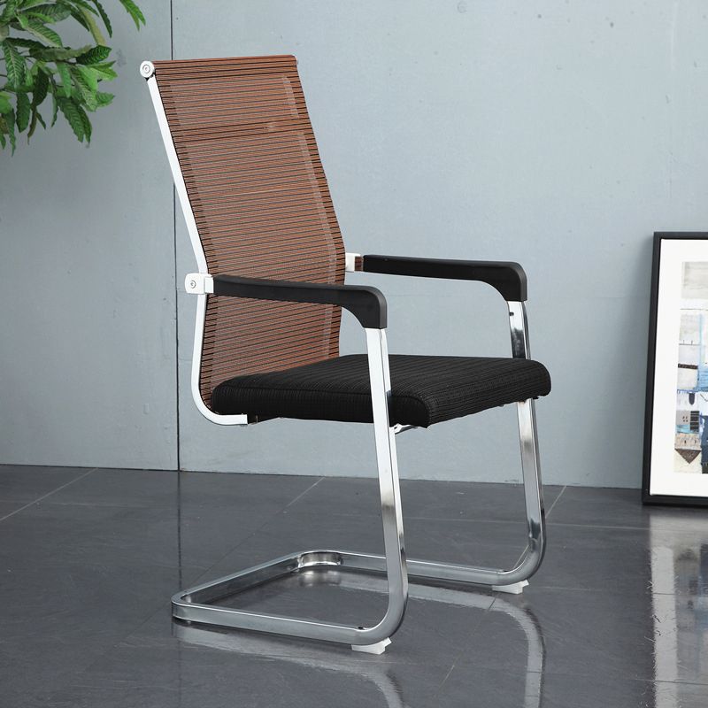 Modern Desk Chair Mesh Computer Chair Conference Chair No Wheels