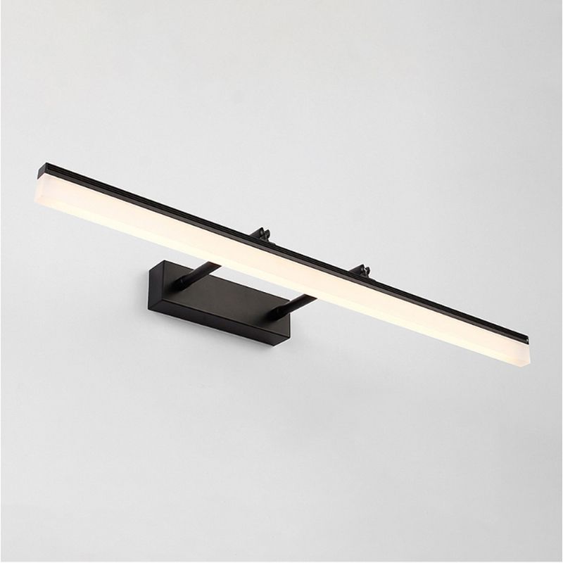 Modern Style Linear Vanity Wall Lights Metal 1 Light Vanity Mirror Lights in Black