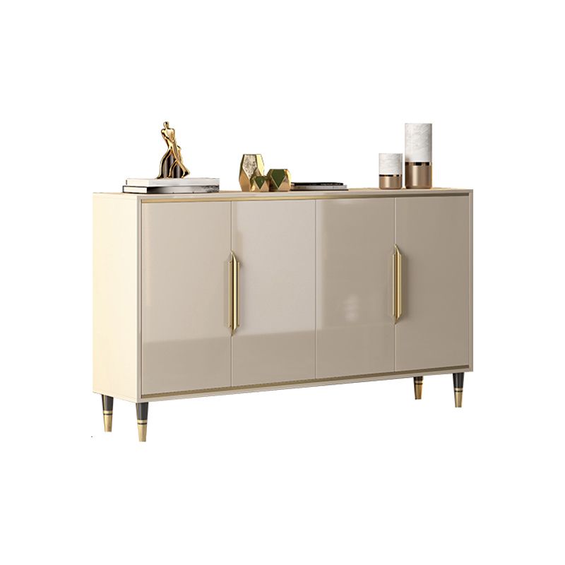 Glam Stone Sideboard Dining Kitchen Room Adjustable Shelves Sideboard