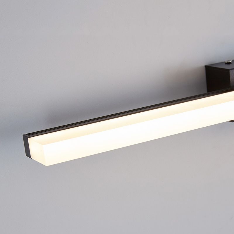 Iluminación de pared de la pared rectangular negra estilo contemporáneo de metal de estilo LED Light Spliques