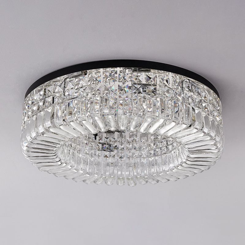 Modern Crystal Ceiling Light Creative Flush Mount Light Fixture for Bedroom