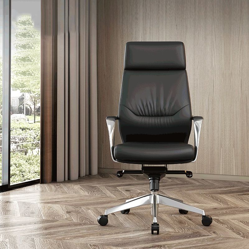 Contemporary Office Chair Lumbar Support No Distressing Fixed Arms Chair