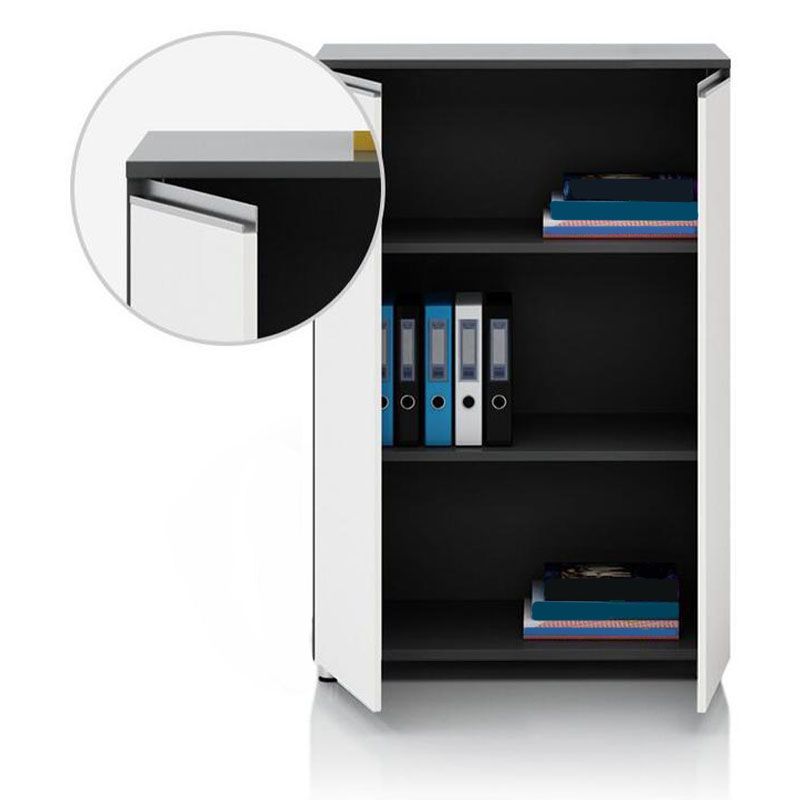 Wood Filing Cabinet Modern Vertical Storage Shelves Filing Cabinet