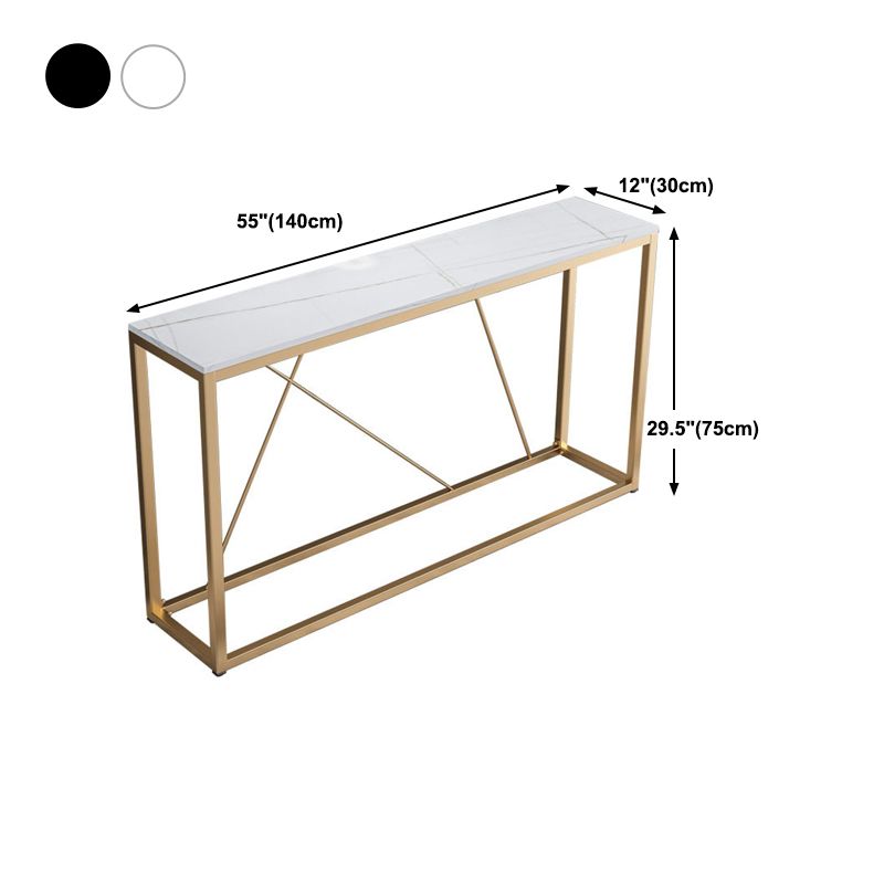 Contemporary Rectangle Console Accent Table Antique Finish Console Sofa Table