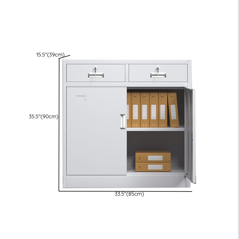 Modern File Cabinet Steel Locking Drawers and Storage Shelves Filing Cabinet