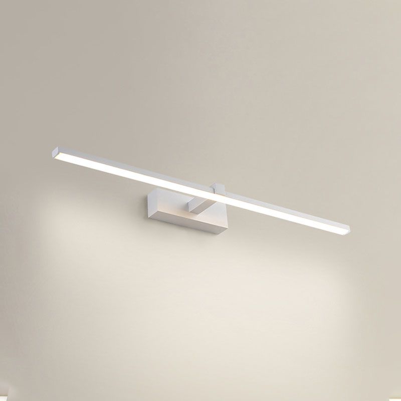 1-Light Modern Metal Vanity Light Straight LED Mirror Light for Bathroom