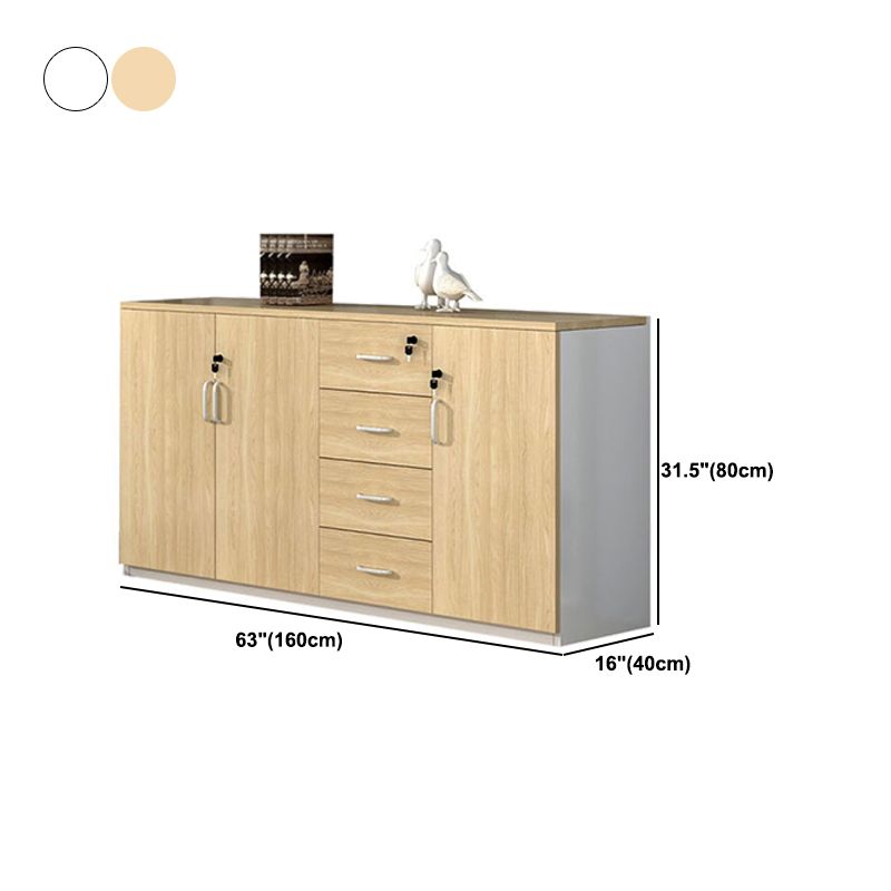 Wood Lateral Filing Cabinet Contemporary File Cabinet with Storage