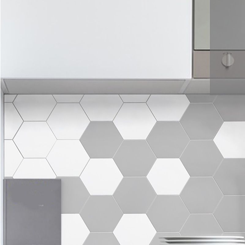 Hexagonal Peel and Stick Tiles Modern Peel and Stick Backsplash 20 Pack for Bathroom