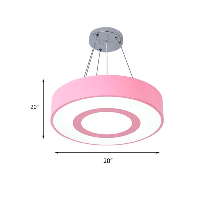 Macaron Colored Lollipop Hanging Light Kids Acrylic LED Pendant Light for Nursing Room