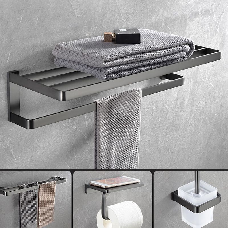 Grey Metal Modern Bathroom Accessory As Individual Or As a Set