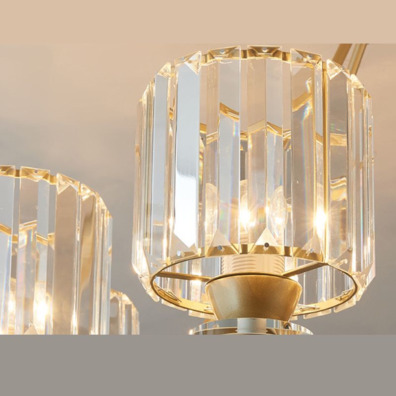 Crystal Ceiling Hung Fixtures Contemporary Circle Wheel Pendant Lighting for Living Room