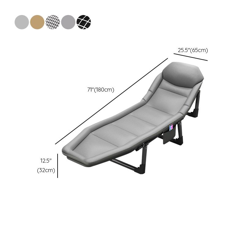 Metal Frame Standard Recliner 25.59" Wide Foldable Recliner Chair