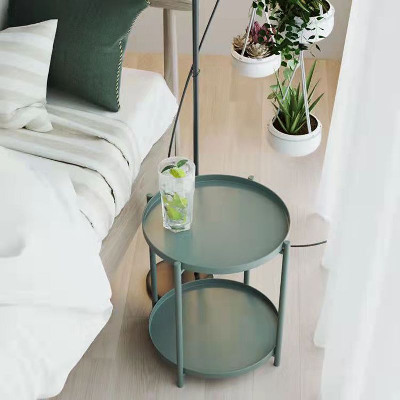 Modern Bed Nightstand Metal Accent Table Nightstand for Bedroom