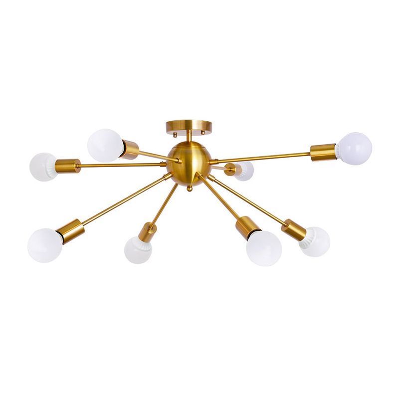 Modern Flush Mount Ceiling Fixture 8 Lights Flush Ceiling Lights for Dining Room