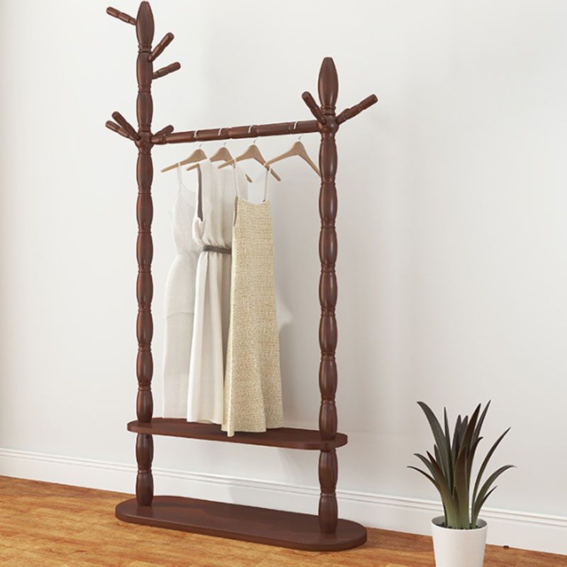 Mid Century Modern Hall Tree Wood 70.86" H Coat Hanger for Hallway