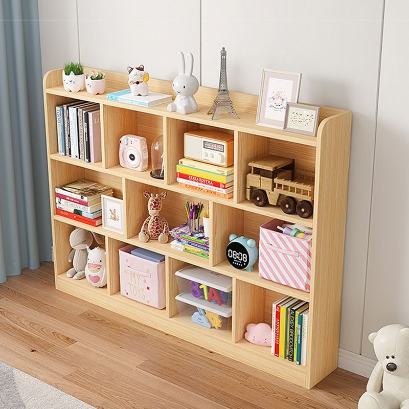 Scandinavian Wood Storage Bookcase Freestanding Book Shelf in Pine