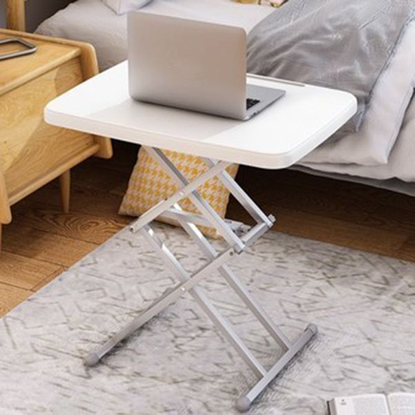 Rectangular Contemporary Standing Desk Converter Plastic Adjustable Folding Table