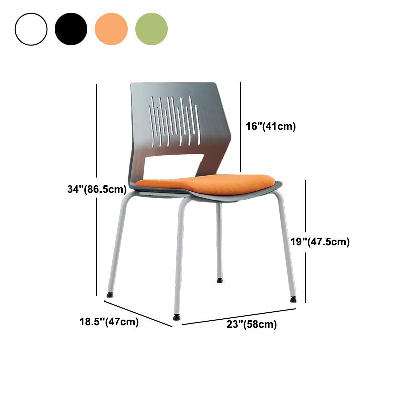 Modern Plastic and Mesh Desk Chair with Mid Back Home Office Chair