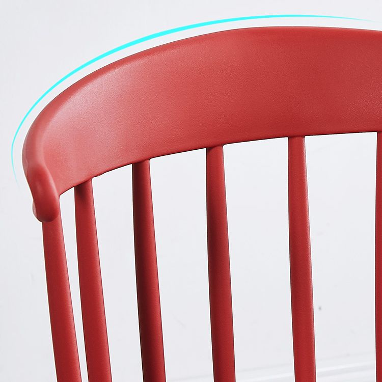 Plastic Scandinavian Side Chair Windsor Back Indoor-Outdoor Chair