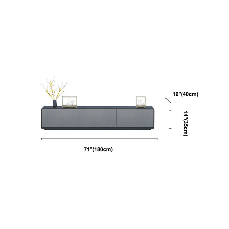16" D Modern Wooden TV Stand Closed Storage TV Console with Drawers