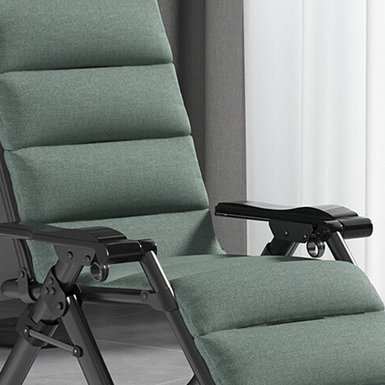 Indoor Recliner Chair with Metal Base and Position Lock and Arms