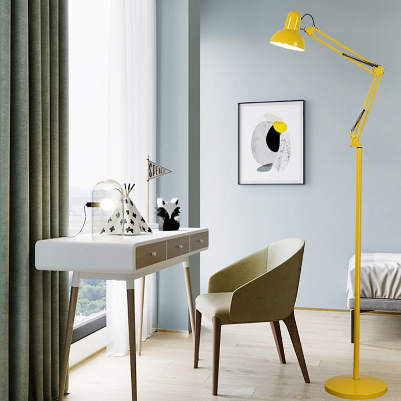 Bell Shape Floor Lamp Contemporary Style Metal Single Light Floor Lamp