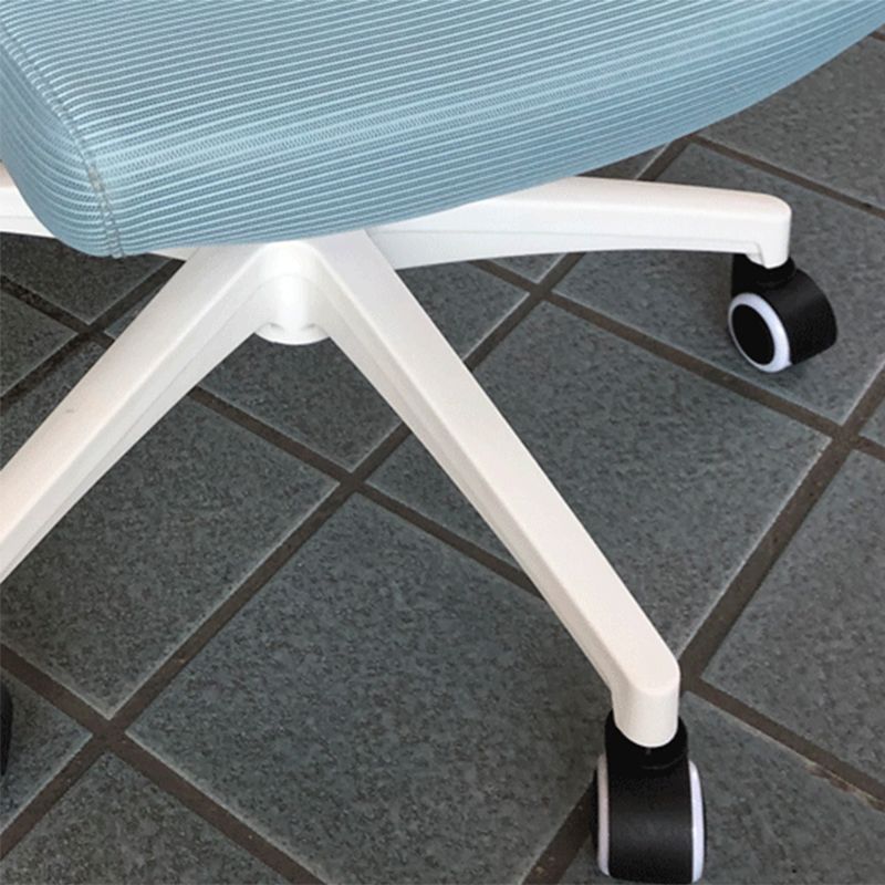 Fixed Arms Office Chair Adjustable Seat Height Desk Chair with Wheels