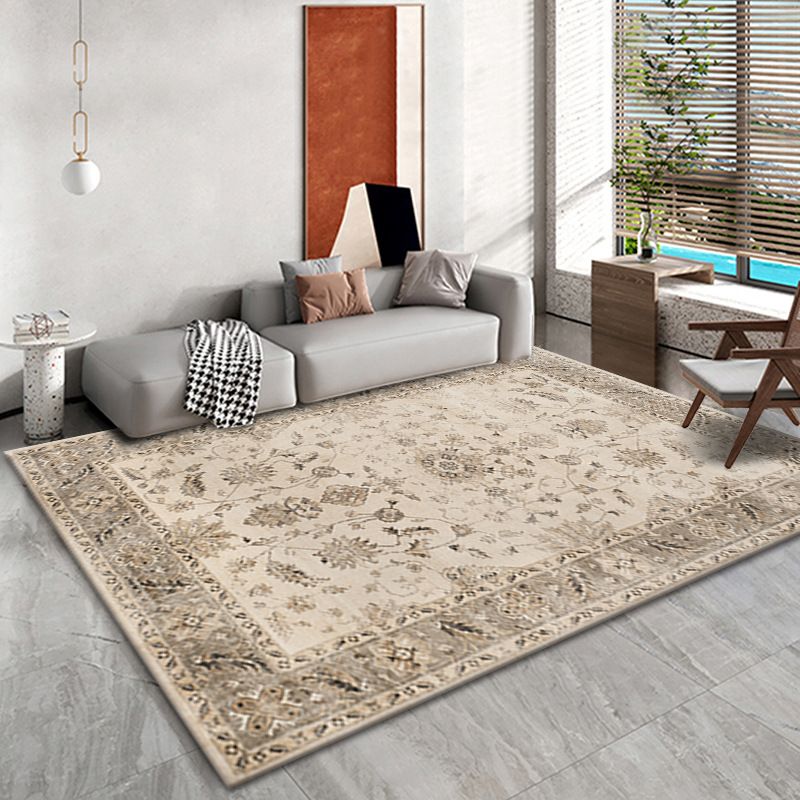 Bohemian Living Room Area Carpet Modèle American Polyester Area Rapis Tacon Risqueur