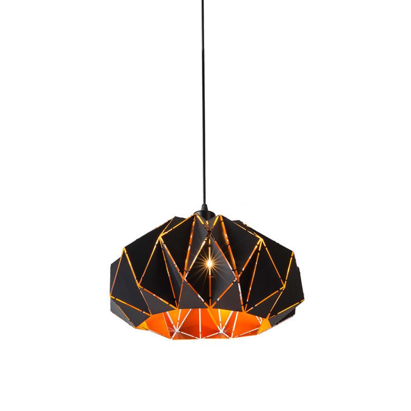 Creative Ceiling Hanging Light Fixture with Metal Shade for Drawing Room