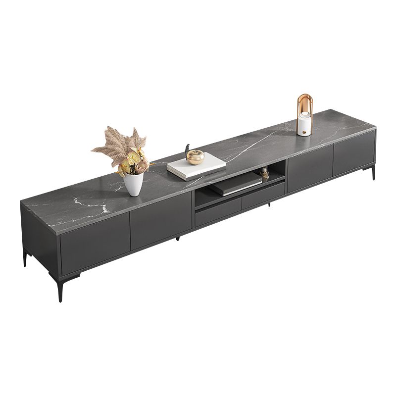 Glam TV Stand Console Open Storage Media Console for Living Room