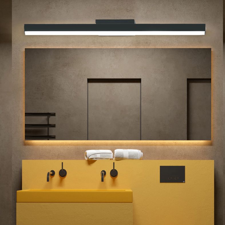 Modern Minimalist Style Linear Wall Mounted Vanity Lights Acrylic 1 Light Vanity Wall Light Fixtures