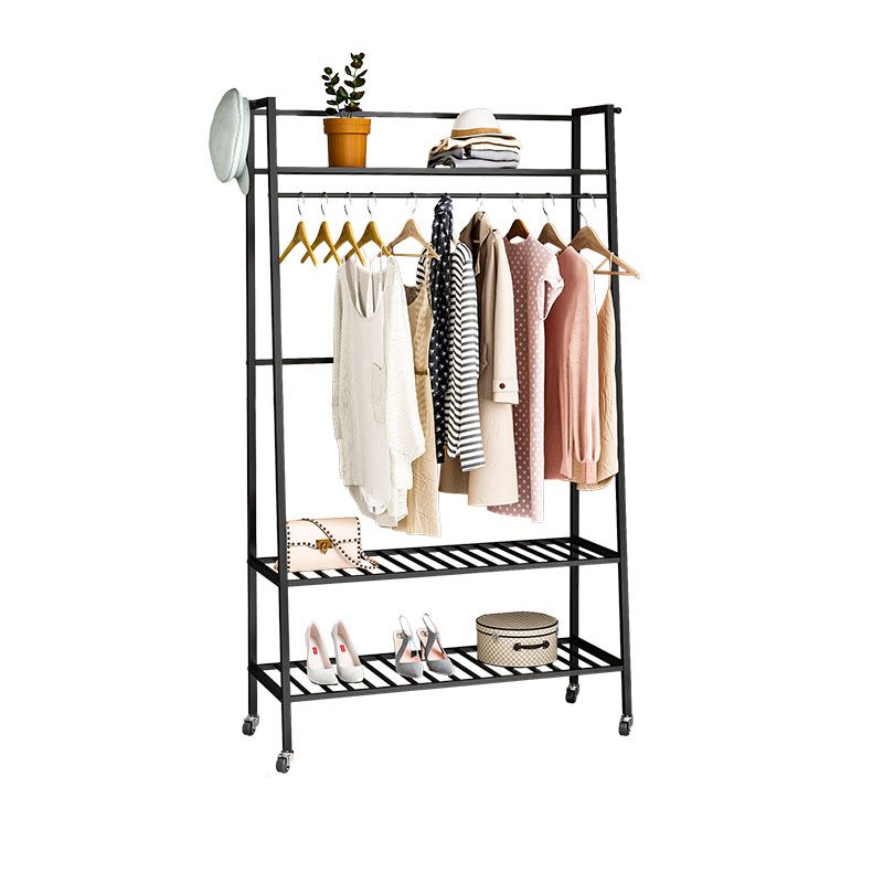 Glam Hall Stand Metal Free Standing Shelving Included Coat Rack