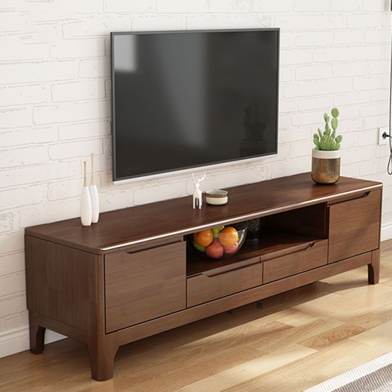 Nordic Solid Wood TV Cabinet Modern Small Family Bedroom Living Room TV Cabinet Console