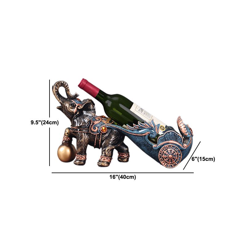 Glam Tabletop Wine Bottle Holder Resin Wine Rack Bottle for Living Room