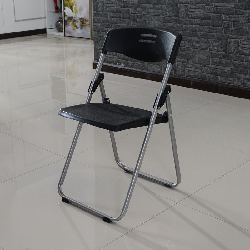 Modern Desk Chair Plastic Computer Chair Mid-Back Chair No Wheels