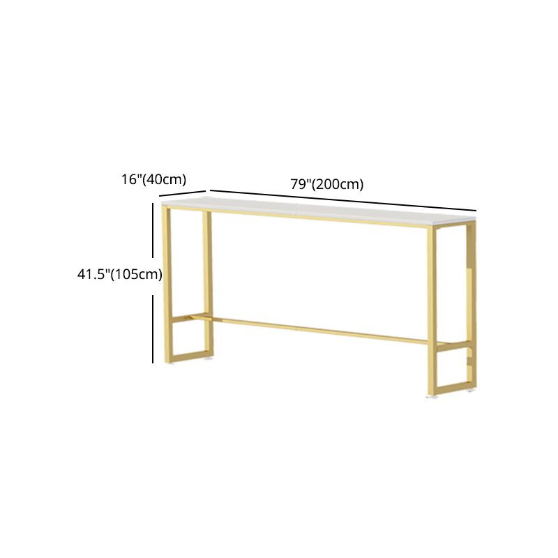 Nordic Style Rectangle Sintered Stone Table Bar Counter Table for Home