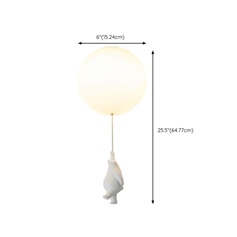 Modern Style Ceiling Lamp Creative Bear Flush Mount Light Fixture