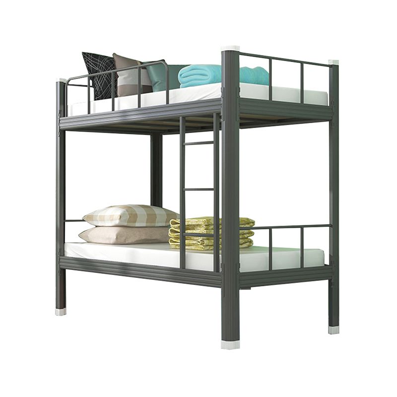 Contemporary Metal Platform Bed Open Frame Bunk Bed with Guardrail