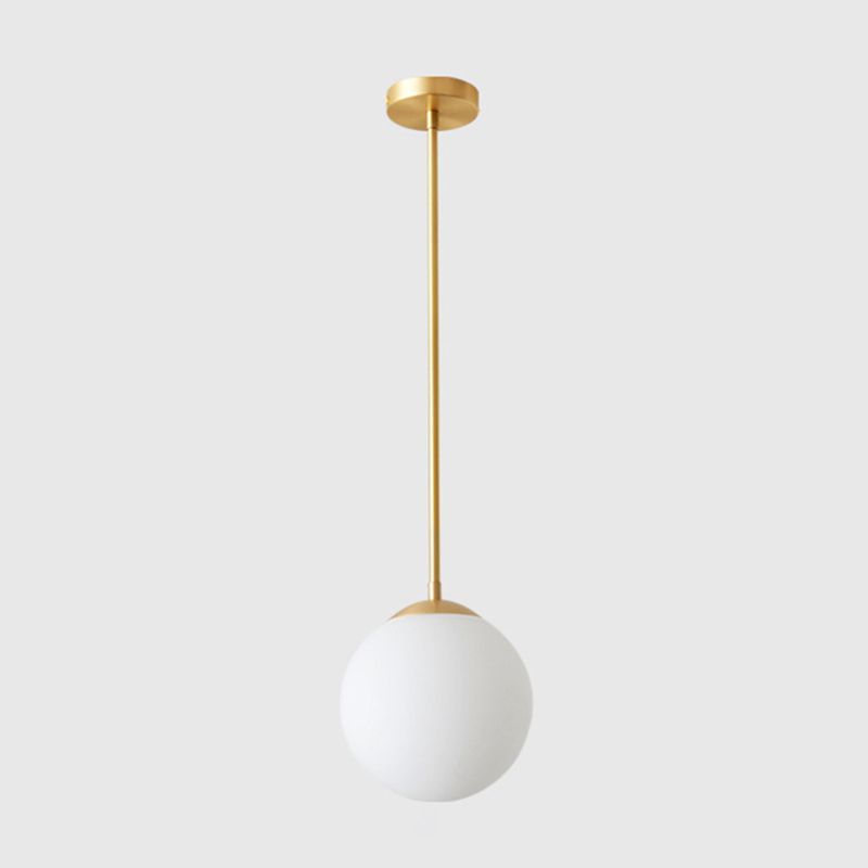 Ball Contemporary Hanging Ceiling Light 1 Light Glass Pendant Lighting Fixtures