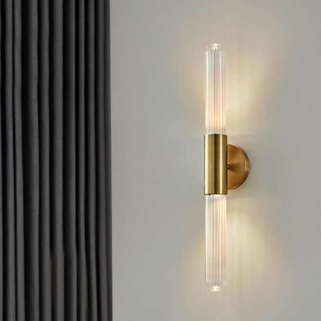 Contemporary Cylinder Wall Mounted Light Fixture 1-Light Sconce Light for Bathroom