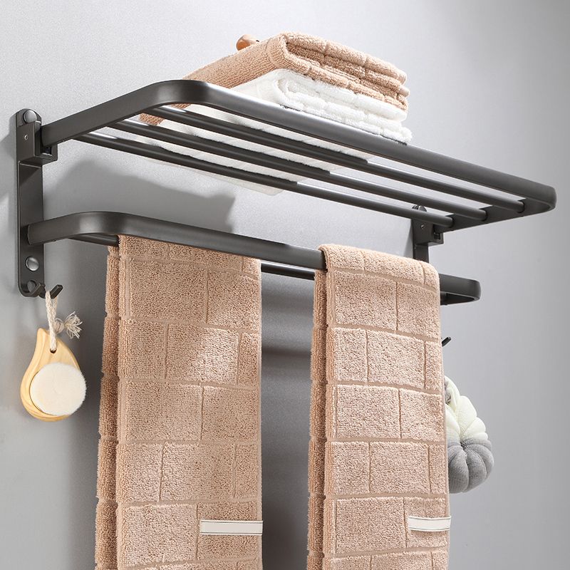 Modern Bathroom Hardware Set Towel Bar Grey Bath Shelf Bathroom Set