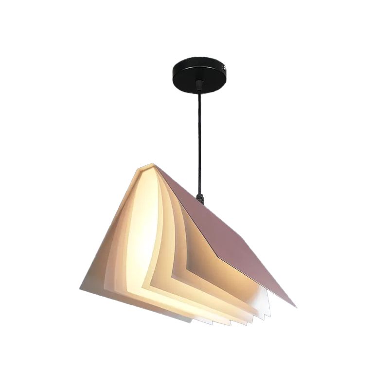 Buchheizende Deckenleichte Nordic Plastik 1-Bulb Wohnzimmer Hanging Lampe in Weiß/Schwarz/Gelb