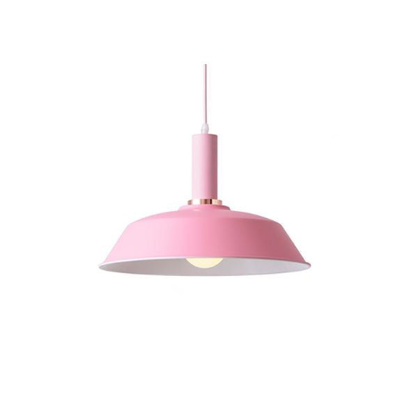 Lichtgroen/donkergroene schuur Opgehangen licht Modernistische stijl Metallic 1 lichte woonkamer Hanglamp