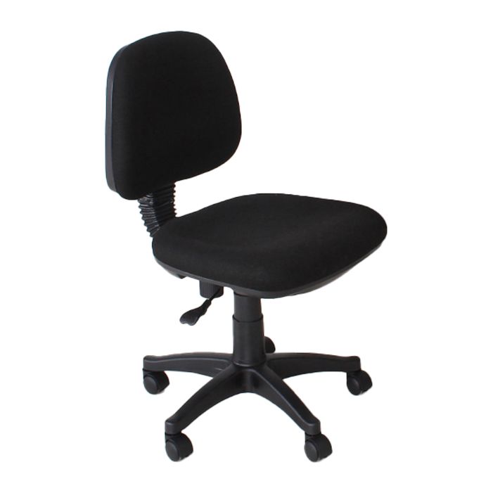 Modern Armless Upholstered Office Chair Slide Nylon Office Chair