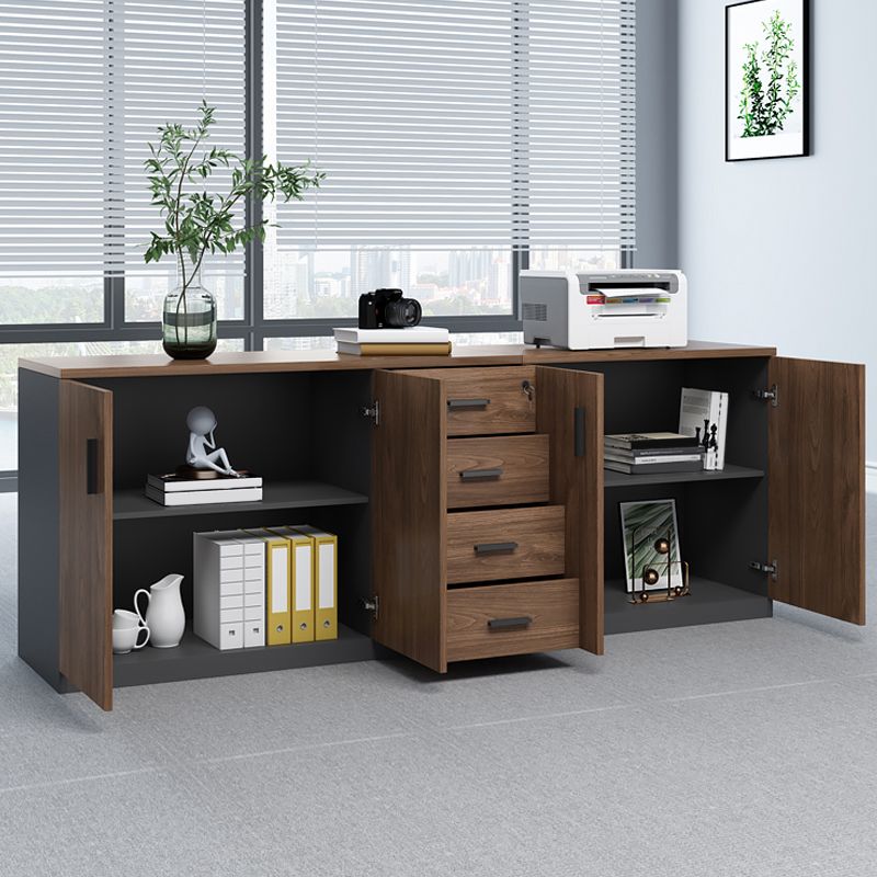 Traditional Cabinet Wood Storage Shelves Filing Cabinet for Office