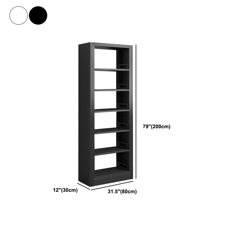 Modern Metal Bookcase Standard Bookshelf for Any Room 78.7"H