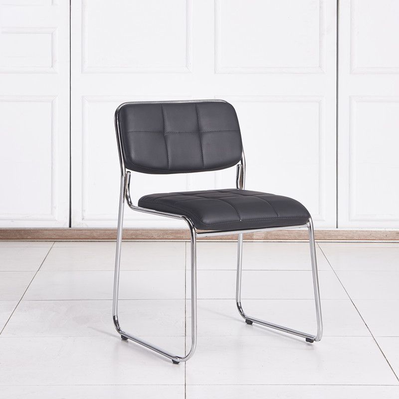 Low Back Conference Chair Contemporary No Wheels Guest Chair