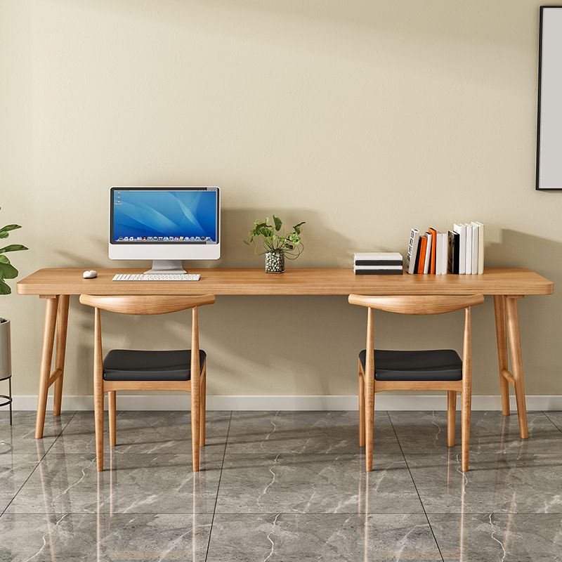 Modern Style Wooden Office Desk H-Shape Base Writing Desk for Home